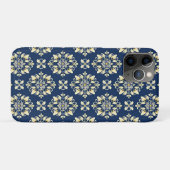 高級感のある金色のアクセントが施されたエレガントな花柄 Case-Mate iPhoneケース (裏面(横))