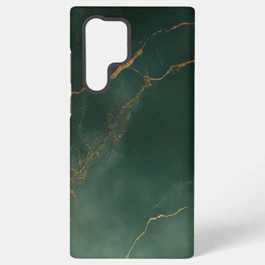 高級感のある青い大理石のスマホケース SAMSUNG GALAXYケース (裏面)