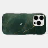 高級感のある青い大理石のiPhone / iPadケース Case-Mate iPhoneケース (裏面 (横))