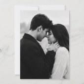 高級感のある黒と金の結婚式  サンキューカード (裏面)
