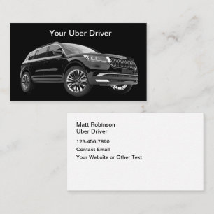 高級感のあるUberドライバーの名刺 名刺
