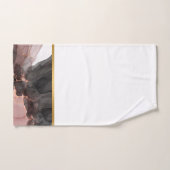 高級抽象芸術バラブラックバスルーム用タオルセット バスタオルセット (ハンドタオル)