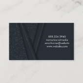 高級抽象芸術パターン 名刺 (裏面)