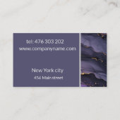 高級抽象芸術モダン背景大理石 名刺 (裏面)