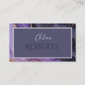 高級抽象芸術モダン背景大理石 名刺 (正面)