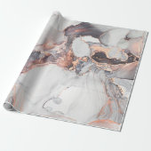 高級抽象芸術流絵画体アート ラッピングペーパー (アンロールド)