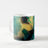 高級抽象芸術流絵画体芸術の背景 コーヒーマグカップ (正面左)