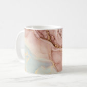 高級抽象芸術液アルコールインク コーヒーマグカップ (正面左)