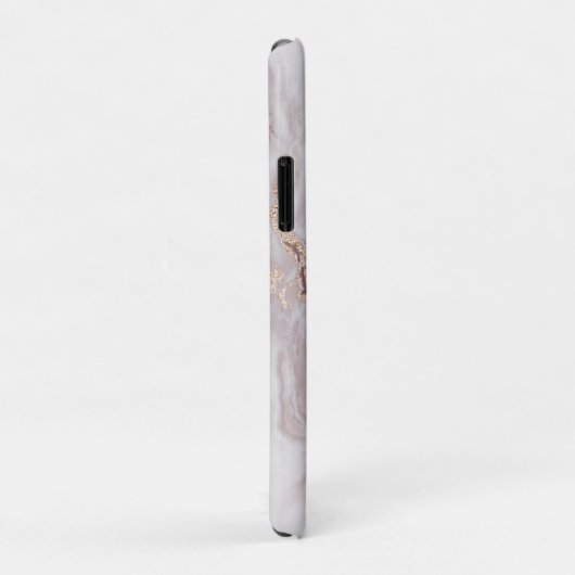 高級抽象芸術金ゴールド大理石パターンモノグラム Case-Mate iPhoneケース (裏面/右)