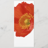 高級春ポピー結婚フローラのメニュー メニュー (裏面)