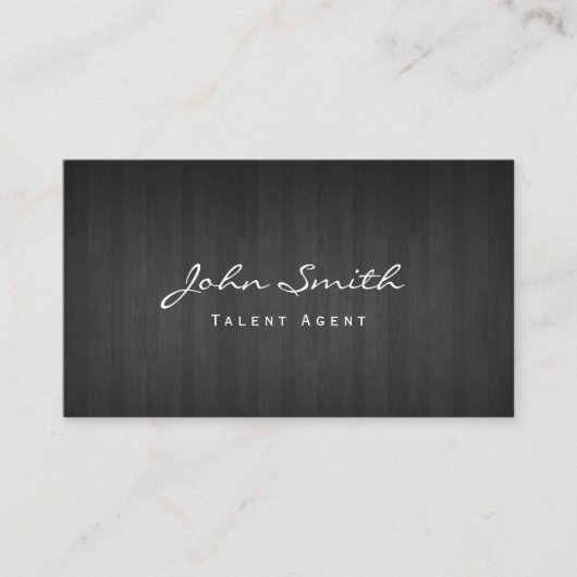 高級暗黒木材タレントエージェント名刺 名刺 (正面)