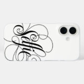 高級書道「セルフィー」レタリング エレガント Case-Mate iPhoneケース (裏面 (横))