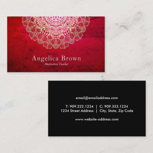 高級曼荼羅名刺 名刺 (正面/裏面)