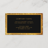 高級最高の人気がある金ゴールドグリッター 名刺 (裏面)