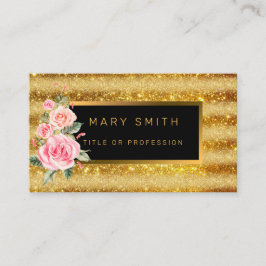 高級最高の人気がある金ゴールドグリッター 名刺