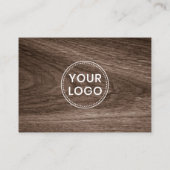高級木材アポイントメントカードとカスタム 予約カード (裏面)