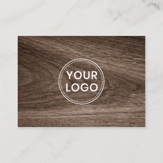 高級木材アポイントメントカードとカスタム 予約カード (裏面)
