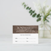 高級木材アポイントメントカードとカスタム 予約カード (スタンド正面)