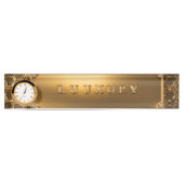 高級机用ネームプレート デスクネームプレート (正面)