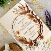 高級植物学エレガント洗練結婚体 招待状