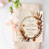 高級植物学エレガント洗練結婚体 招待状