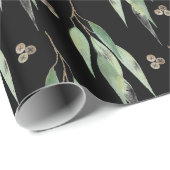 高級植物性ユーカリ黒色包装紙 ラッピングペーパー (ロールコーナー)