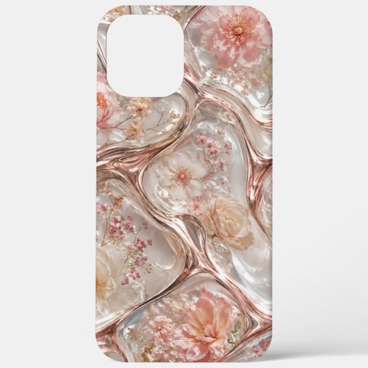 高級樹脂の花がモチーフのiPhoneケース Case-Mate iPhoneケース (裏面)