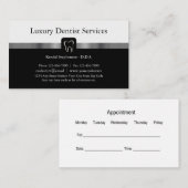 高級歯科テーマ 予約カード (正面/裏面)