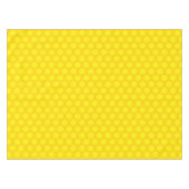 高級水玉模様 | 黄モダン色と金ゴールド テーブルクロス (正面(横))