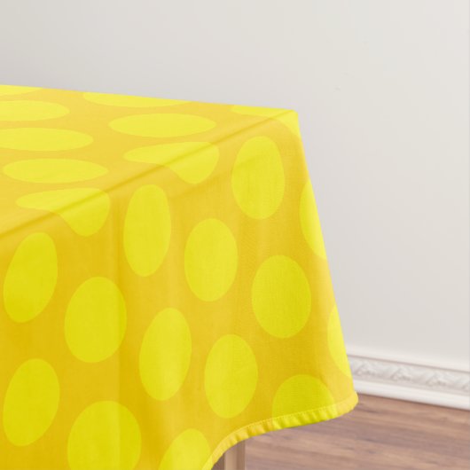 高級水玉模様 | 黄モダン色と金ゴールド テーブルクロス (インサイチュ)