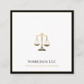 高級法律弁護士弁護士法 スクエア名刺 (正面)