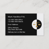 高級法規スケール弁護士名刺 名刺 (正面)