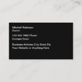 高級海航海の産名刺 名刺 (裏面)