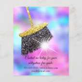 高級清掃サービスハウス保のホログラフィック チラシ (裏面)