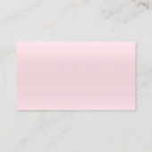 高級清掃サービス住宅用シルバーピンク 名刺 (裏面)