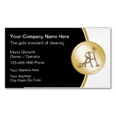 高級清掃用名刺マグネット マグネット名刺 (正面)