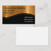 高級溶接建築名刺 名刺 (正面/裏面)