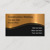 高級溶接建築名刺 名刺 (正面)