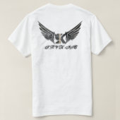 高級火炎グラフィックTシャツ Tシャツ (デザイン裏面)