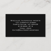 高級炭素繊維プロフェッショナル名刺 名刺 (裏面)