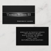 高級炭素繊維プロフェッショナル名刺 名刺 (正面/裏面)