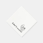 高級焼いた感謝祭ナプキン スタンダードカクテルナプキン (角)