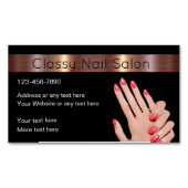 高級爪、 ネイル美しいサロン磁気名刺 マグネット名刺 (正面)