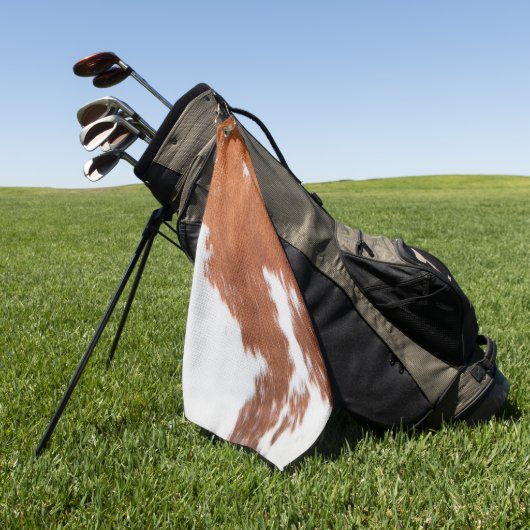 高級牛革 ゴルフタオル (グリーン)