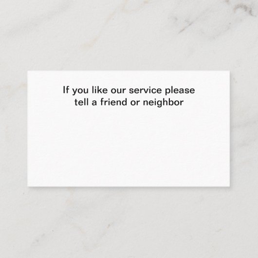 高級犬用トレーナー名刺 名刺 (裏面)