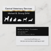 高級獣医ビジネスカード 名刺 (正面/裏面)