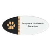 高級獣医事務所のスタッフ名 名札 (正面)