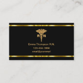 高級登録ナース医療用名刺 名刺 (正面)