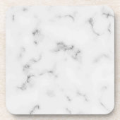 高級白い大理石のテクスチャ コースター (正面)