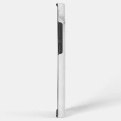 高級白い大理石のテクスチャ SAMSUNG GALAXYケース (右側面)